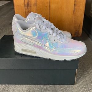 Women’s custom Nike Air Max 90 Iridescent size 7.5
